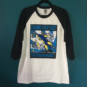 Yellow Fin Fighter Raglan Tee [NWOT]